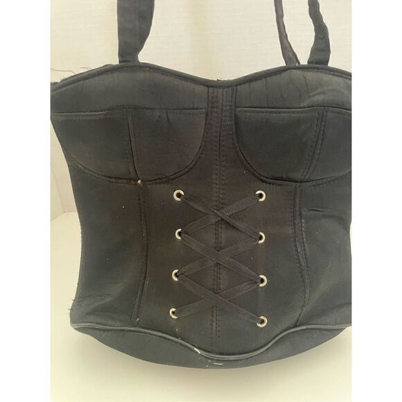Women's Corsette Style Zip Tote Bag - Picture 2 of 6